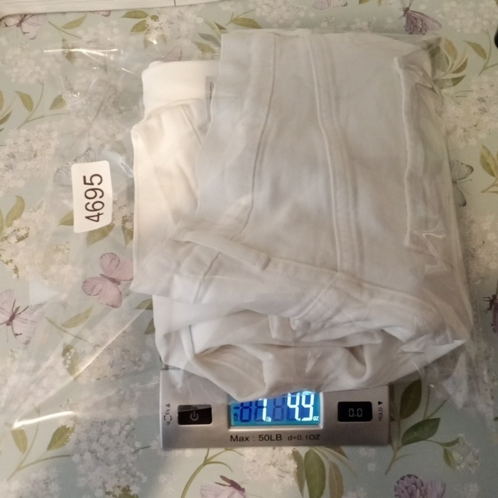 Agolde Riley High Rise Straight Crop Stretch Sour Cream Color Womens 30 - Picture 11 of 11